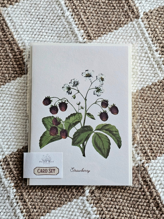 Handmade Strawberry Greeting Card with Envelope