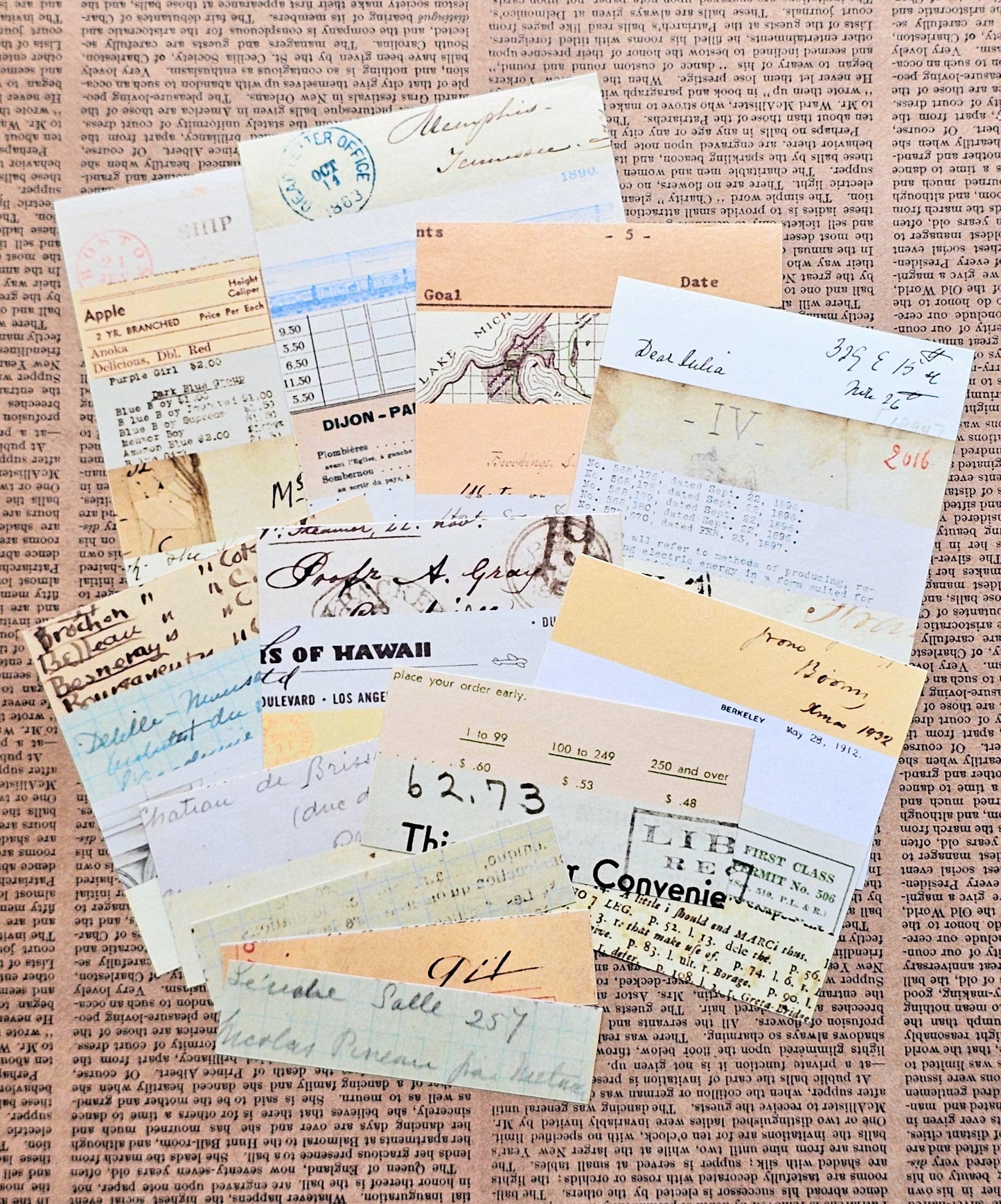 Historical Papers Collection Washi Sticker Pack