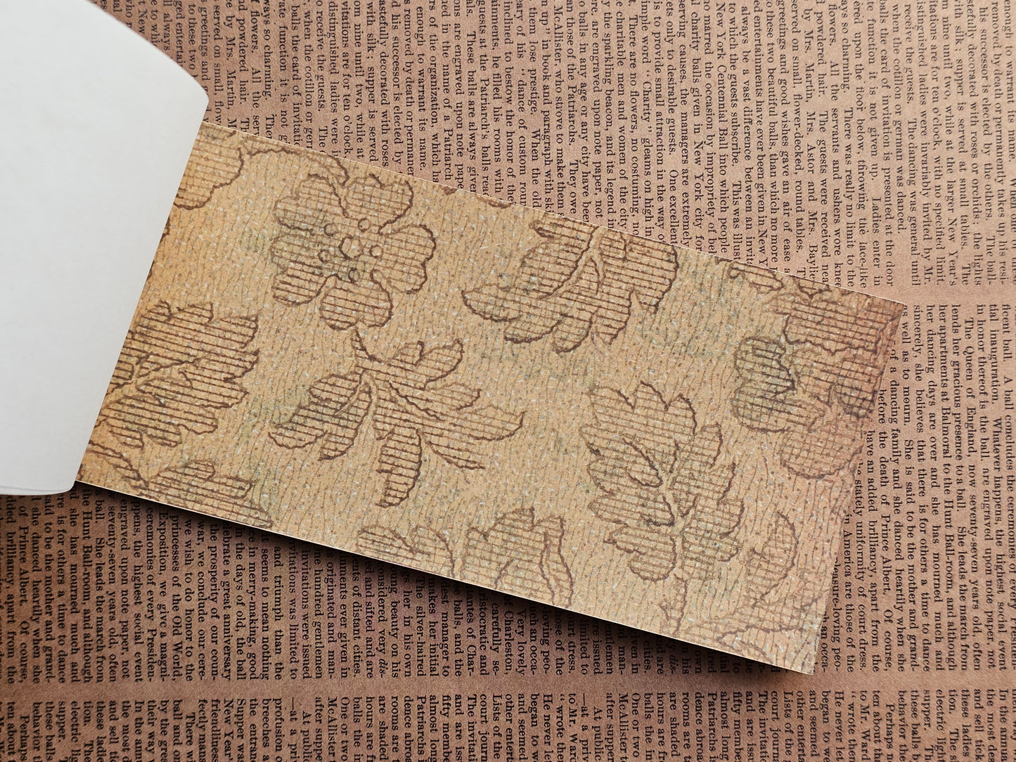 Vintage Wallpaper Scrapbook Papers Faux Stickers | 22 Sheets