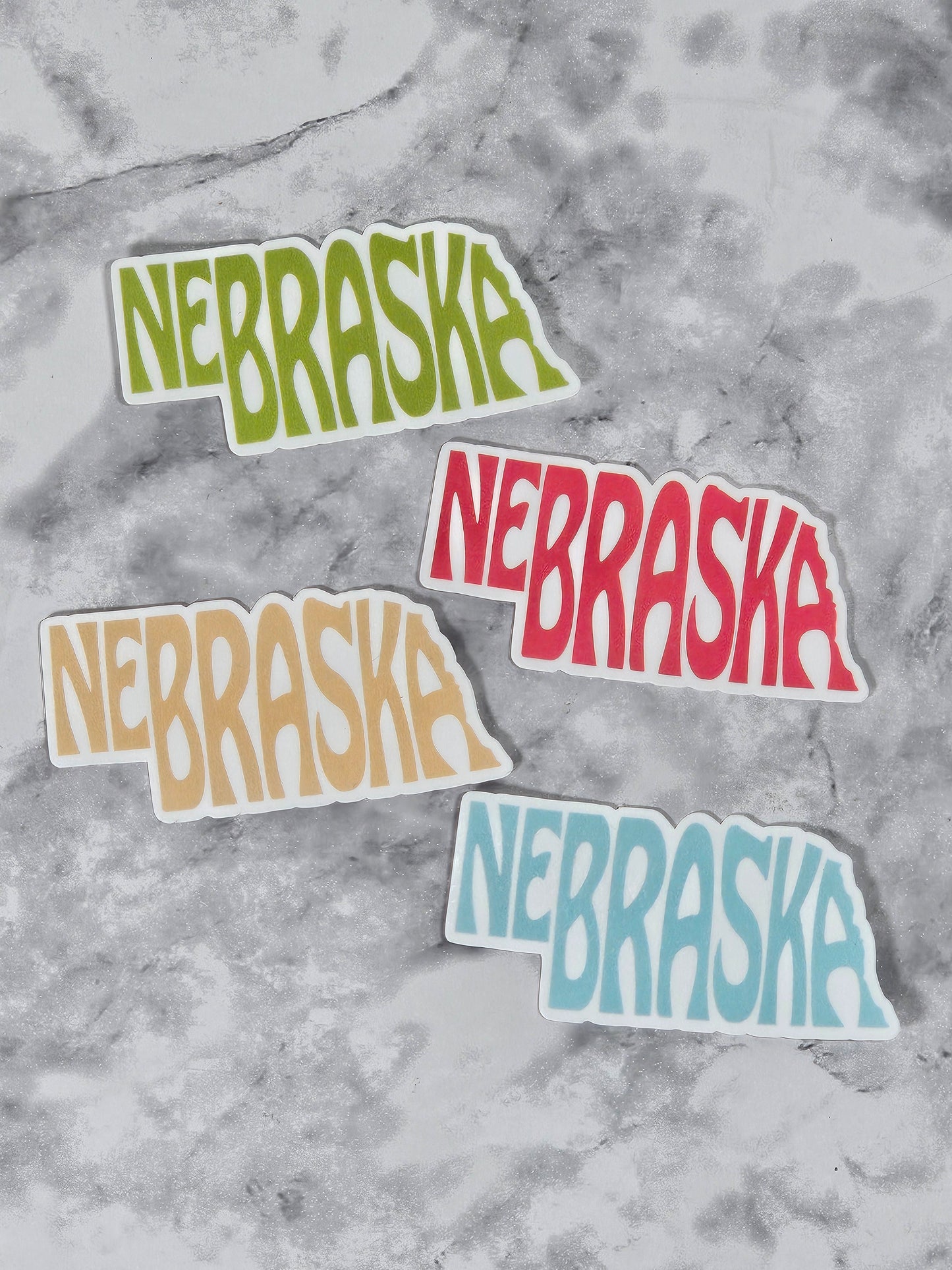Retro Nebraska Small Vinyl Die-Cut Sticker