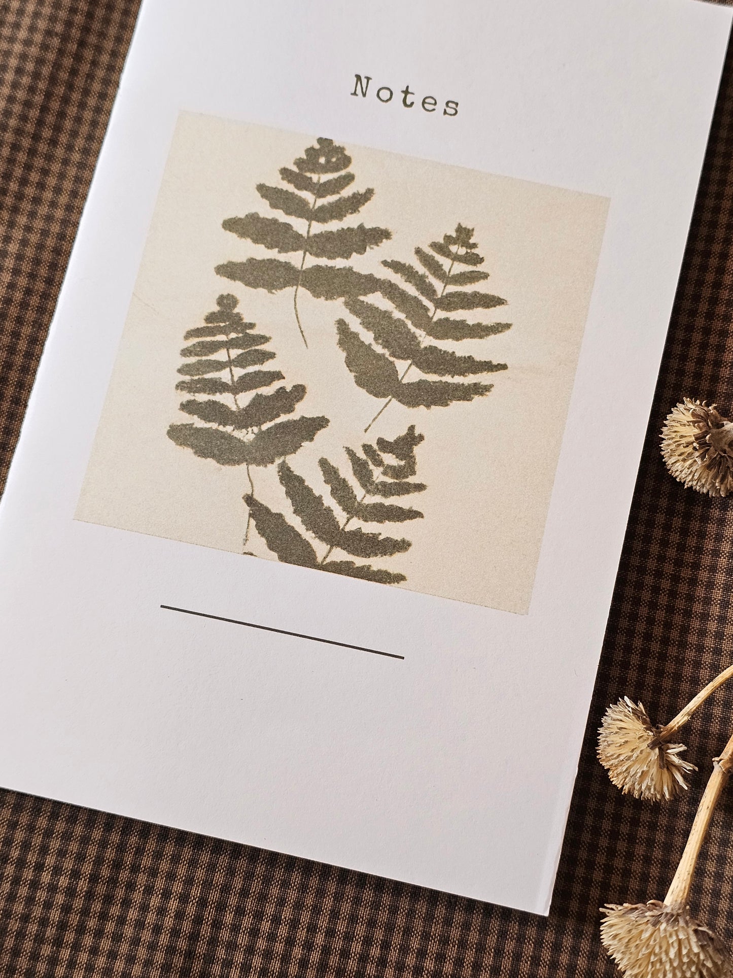 Handmade Botanical Pocket Notebook | Fern Design #4
