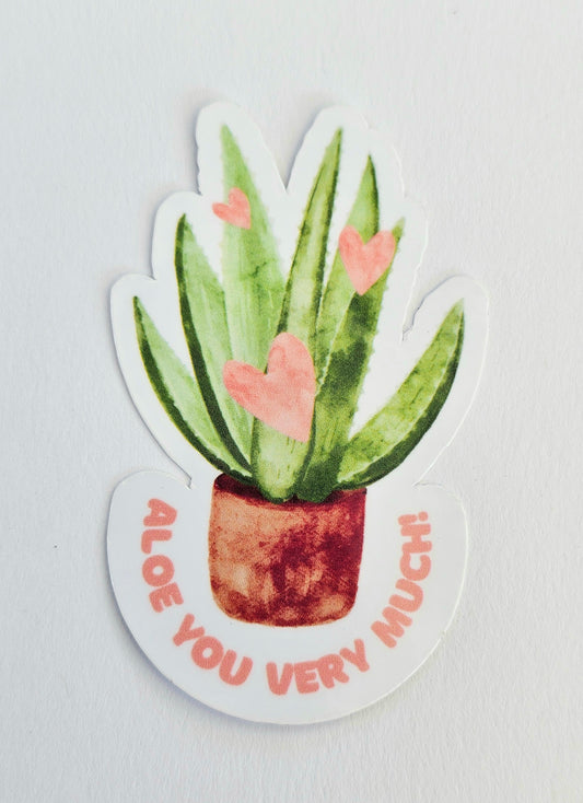 Aloe You Very Much Vinyl Sticker