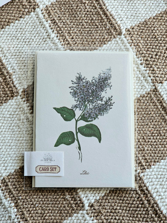 Handmade Lilac Greeting Card with Envelope