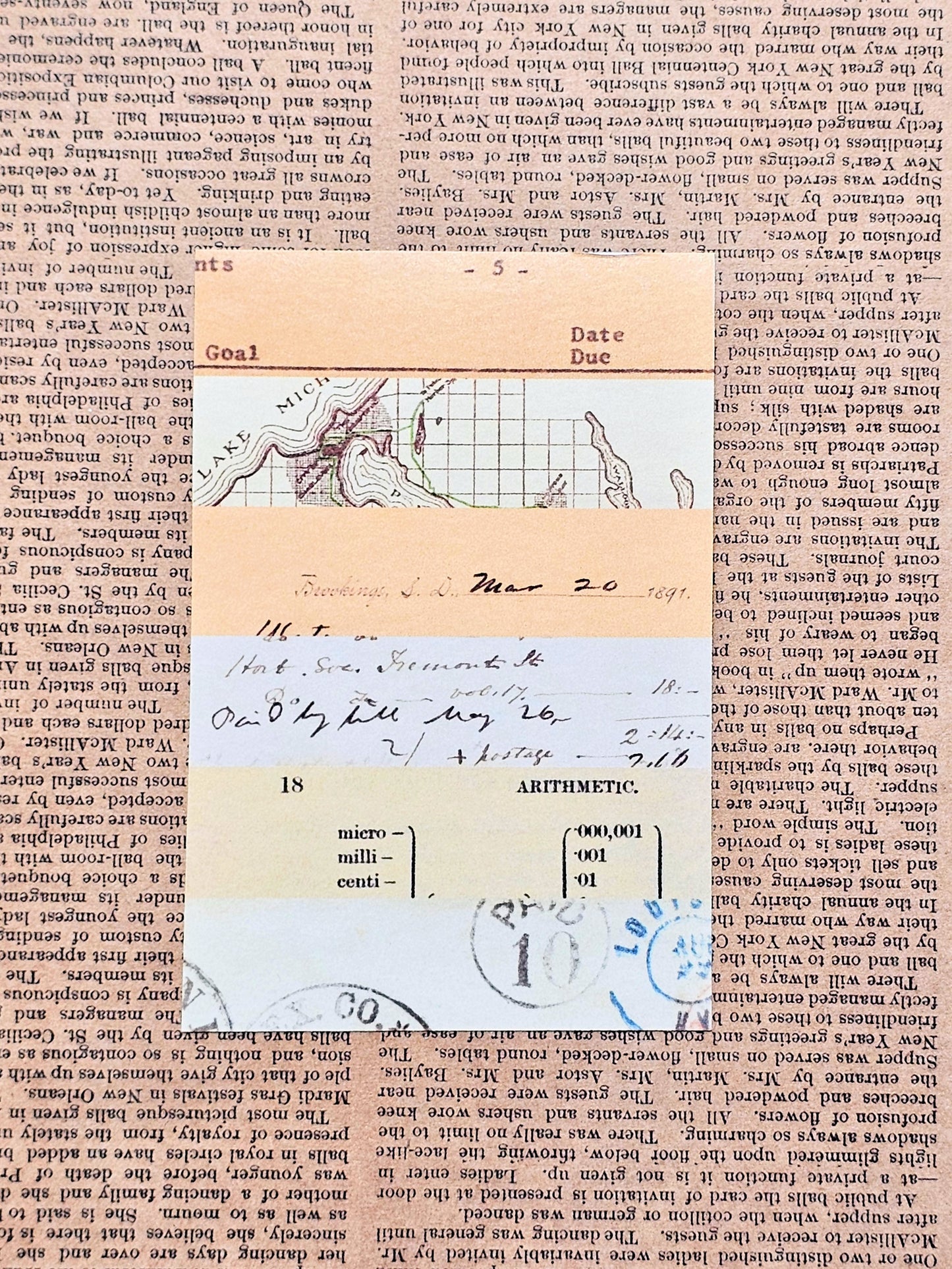 Historical Papers Collection Washi Sticker Pack