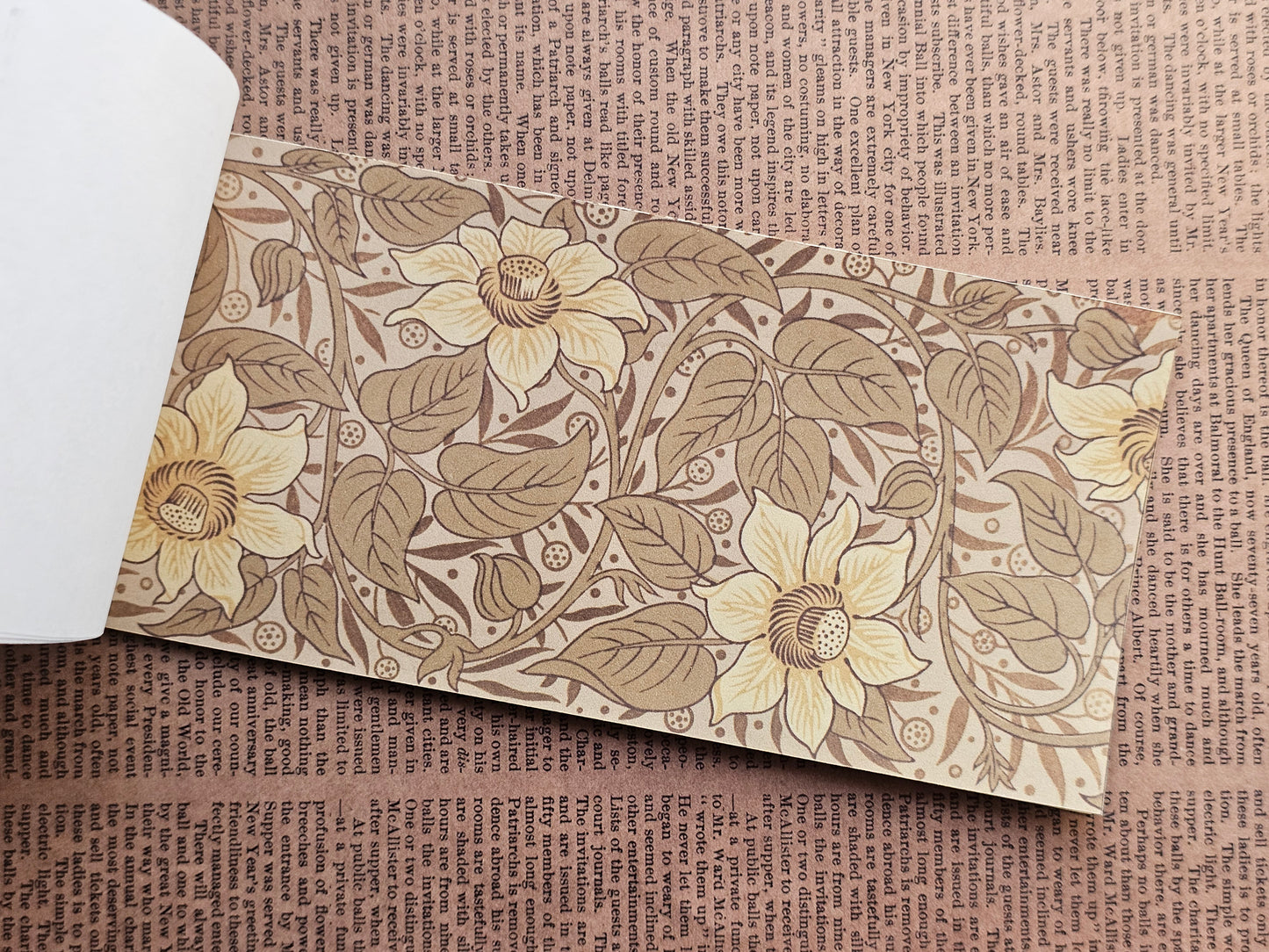 Vintage Wallpaper Scrapbook Papers Faux Stickers | 22 Sheets