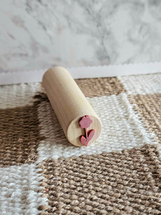 Handmade Tiny Flower Rubber Stamp | Style #2