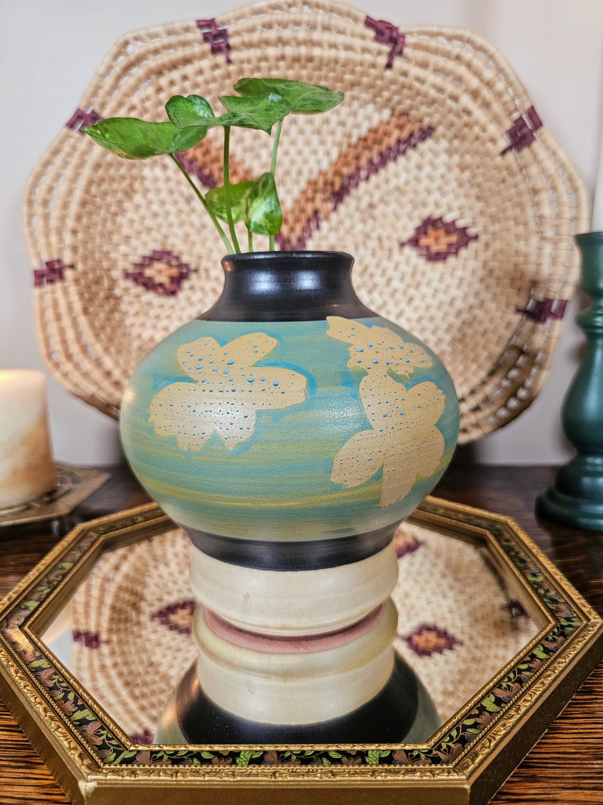 Vintage 1970s Bennet Welsh Pacific Stoneware Vase - Hand-Signed Collectible Pottery - Unique Retro Ceramic Art by Pacific Stoneware Inc